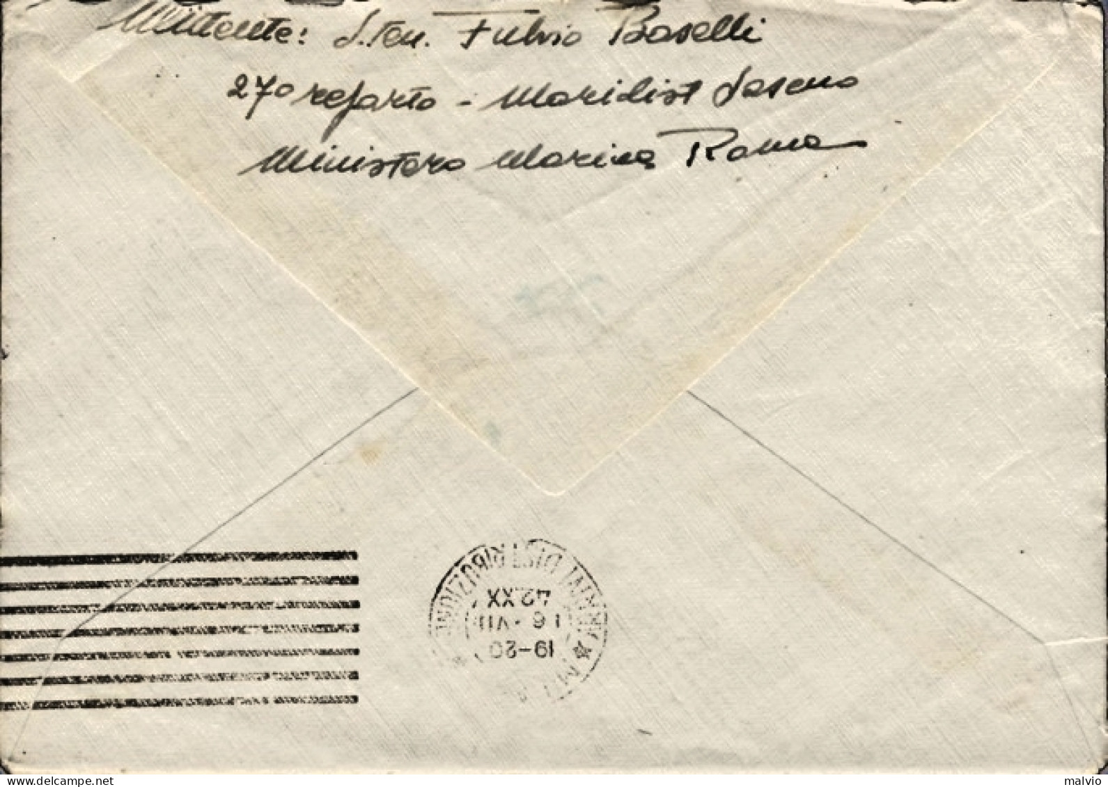 1941-SASENO ISOLA C.2 Su Busta Con Lettera Scritta All'interno - Saseno