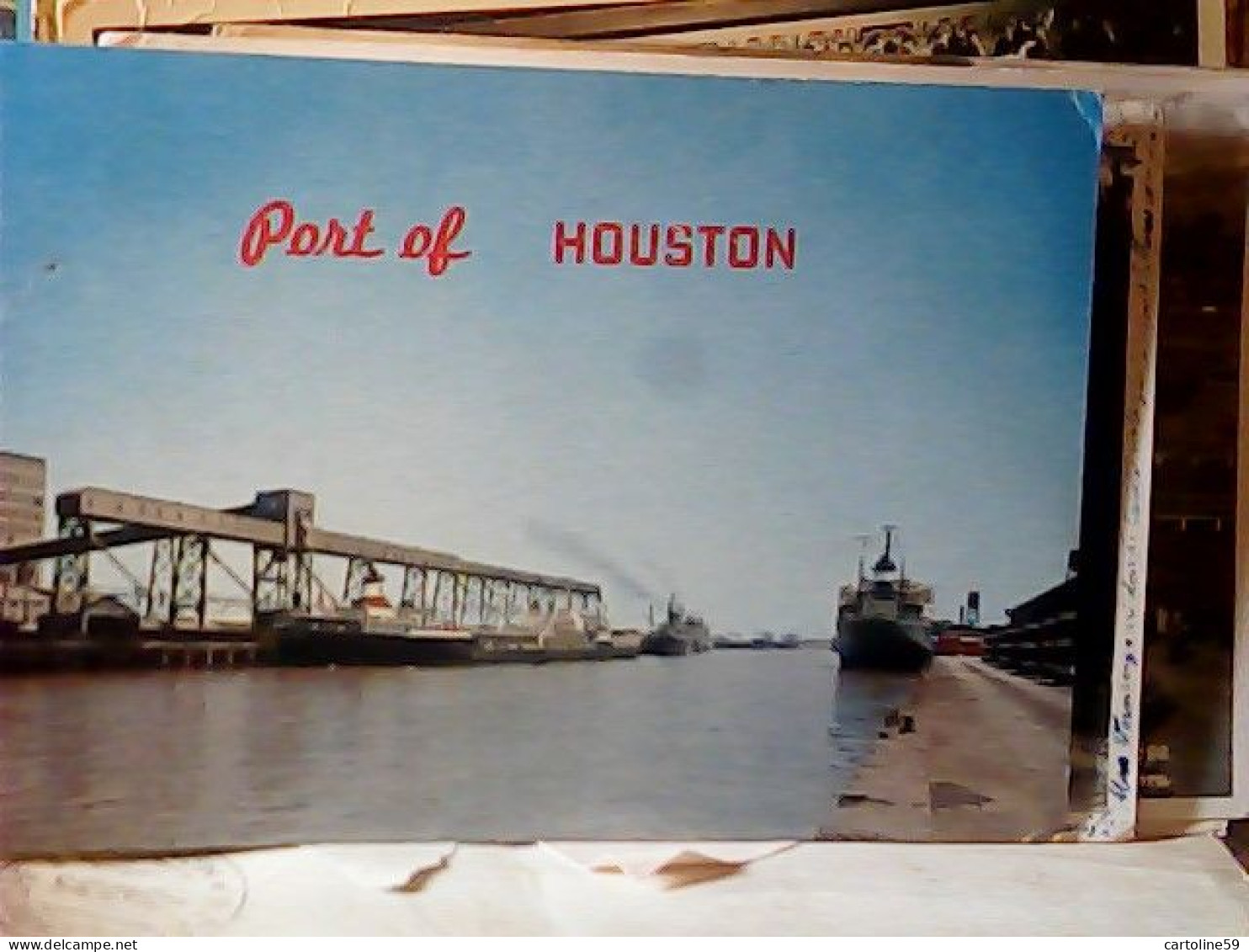 NEW YORK HOUSTON NAVE SHIP CHANNEL N N.B V1963  JU4982 - Hudson River