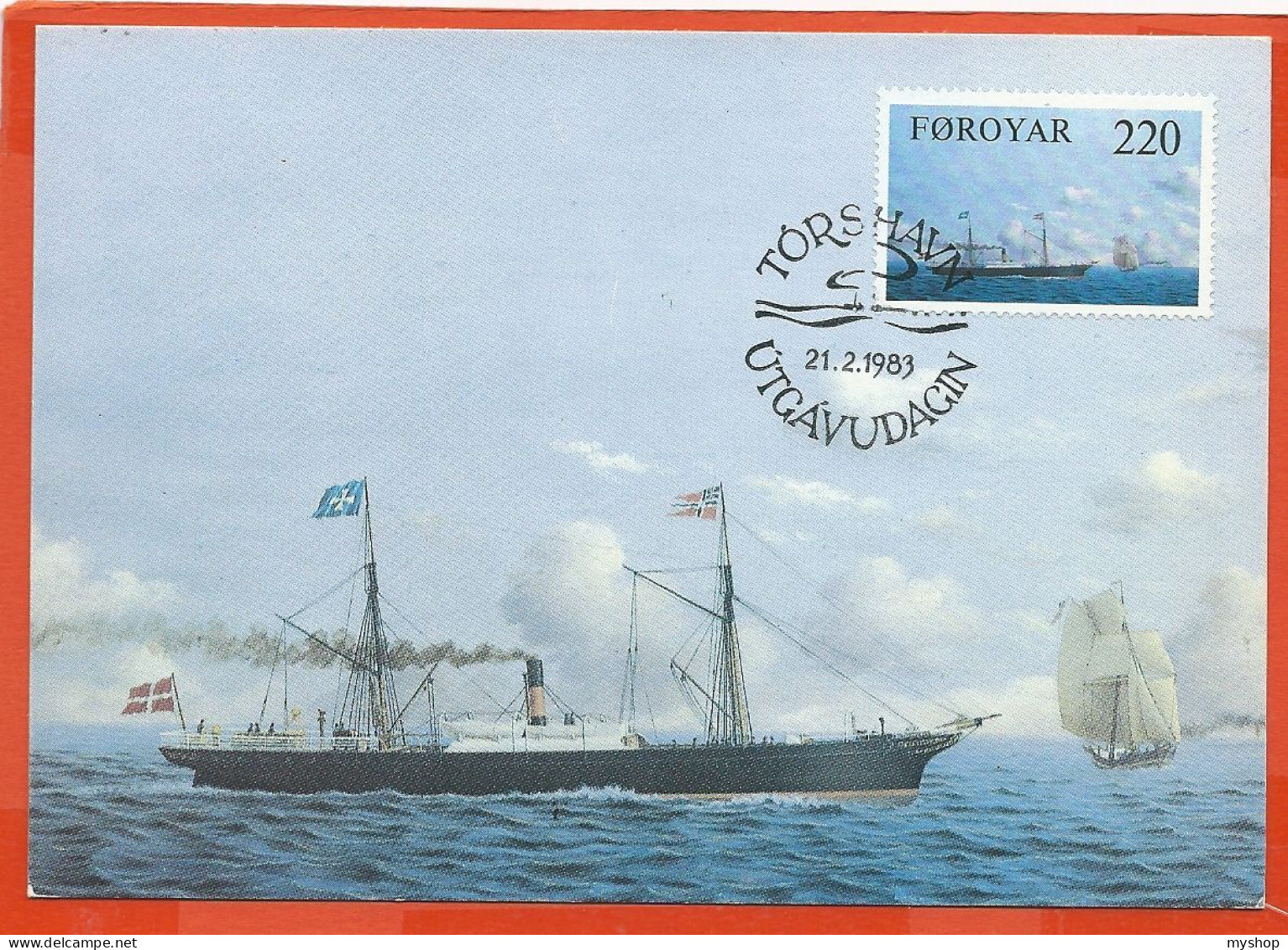 DK109_*   * FAROE ISLANDS * CARD MAXIMUM *  FDC. CACHÉ With TEXT ON BACKSIDE . - Féroé (Iles)