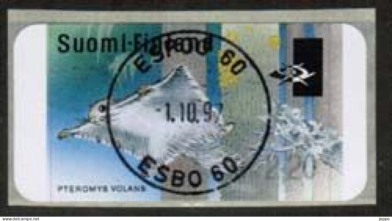 1997 Finland ATM Michel 30, Flying Squirrel Fine Used. - Automaatzegels [ATM]