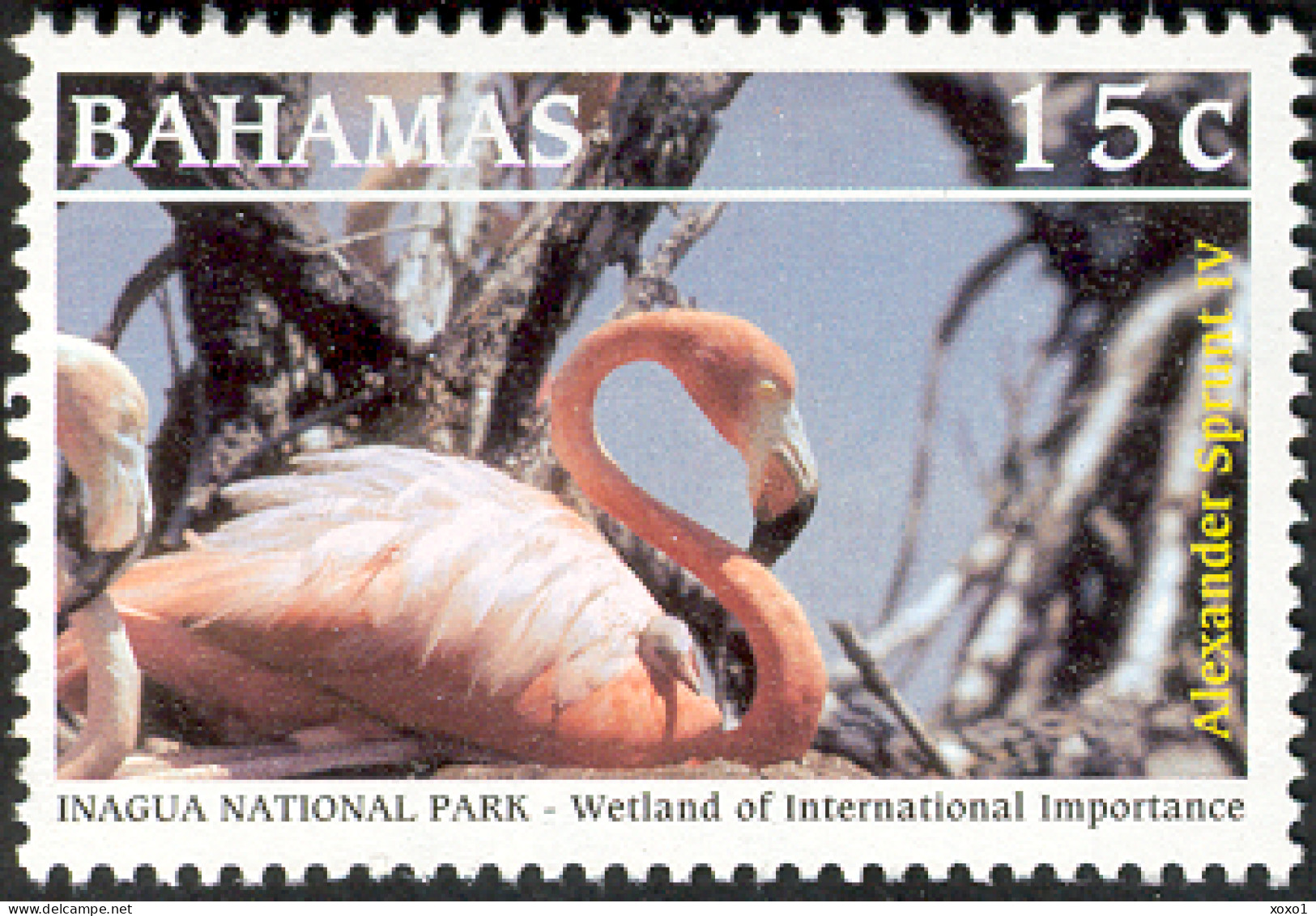 Bahamas 2003 MiNr. 1129 - 1134  Birds American Flamingo Inagua National Park 6v MNH** 9.00 € - Flamingo's