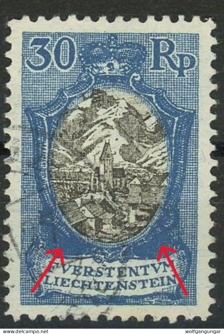 Liechtenstein 1925 Michel Nummer 64I Gestempelt - Gebruikt