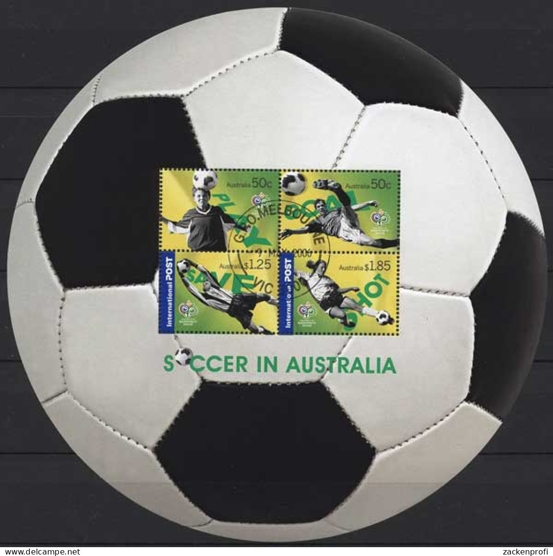 Australien 2006 Fußball-WM In Deutschland Block 61 Gestempelt (C24233) - Hojas Bloque