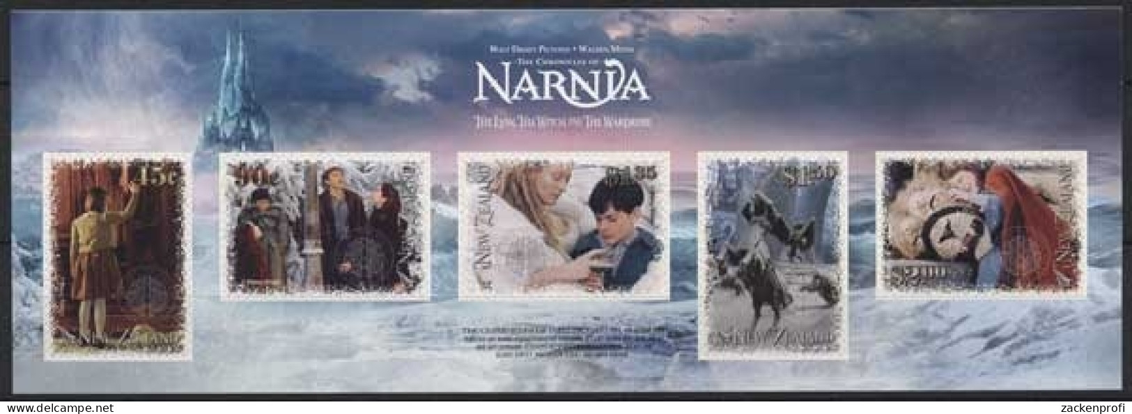 Neuseeland 2005 Film Die Chroniken Von Narnia 2301/05 FB Postfrisch (C25865) - Unused Stamps