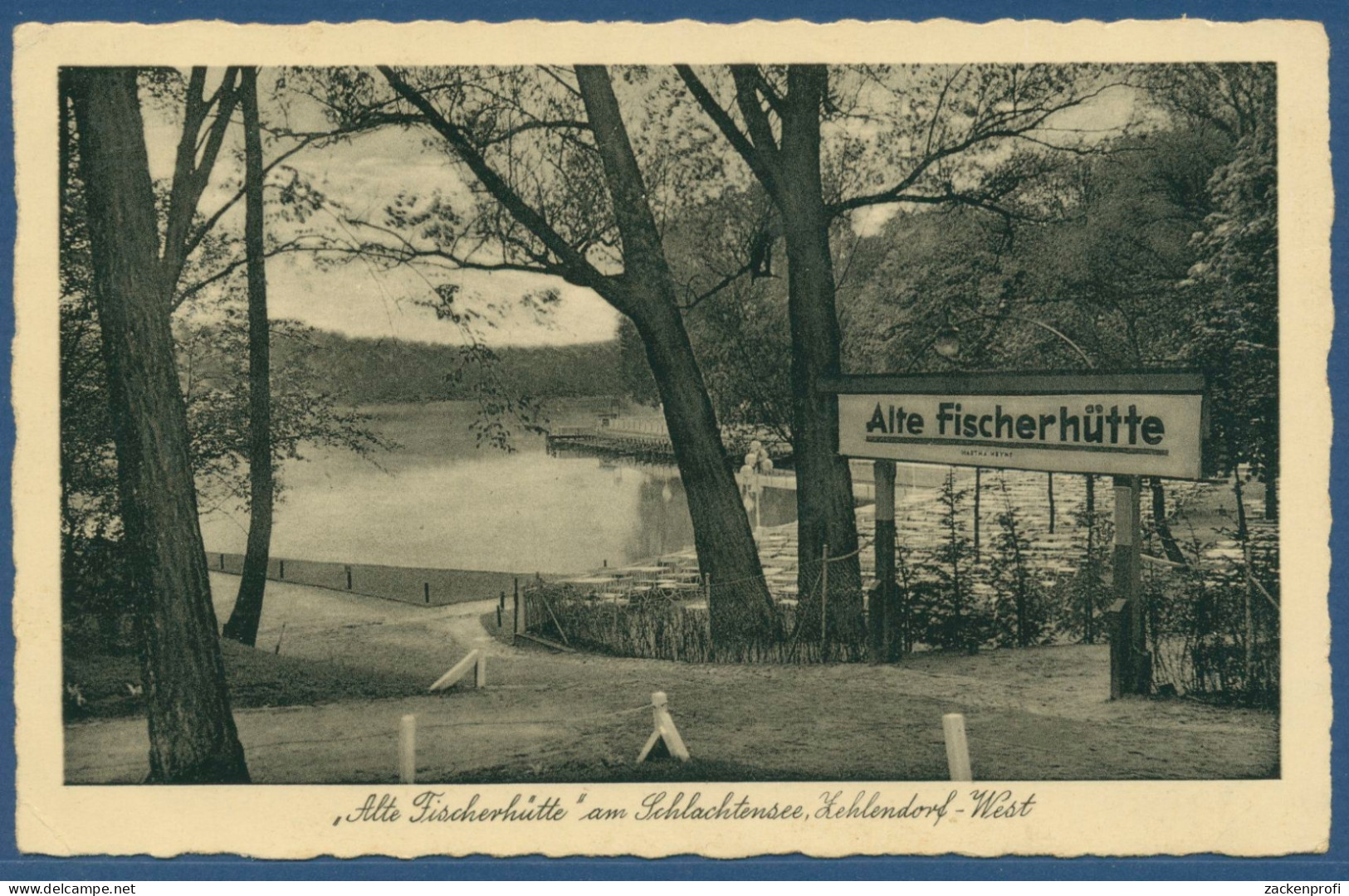 Berlin Alte Fischerhütte Am Schlachtensee Zehlendorf-West, Gelaufen 1935 (AK2764) - Zehlendorf