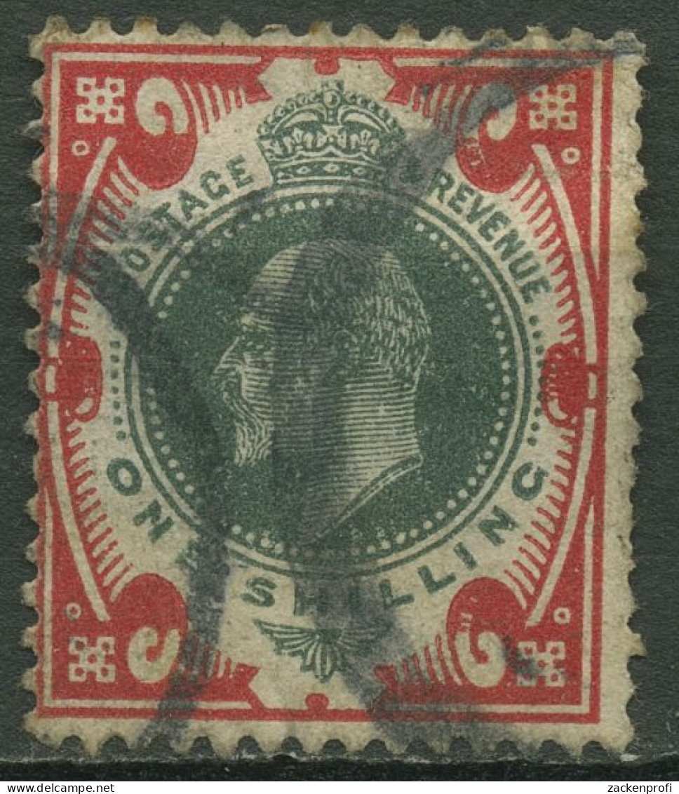 Großbritannien 1902 Köng Edward VII. 1 Shilling, 114 Gestempelt, Kl. Fehler - Used Stamps