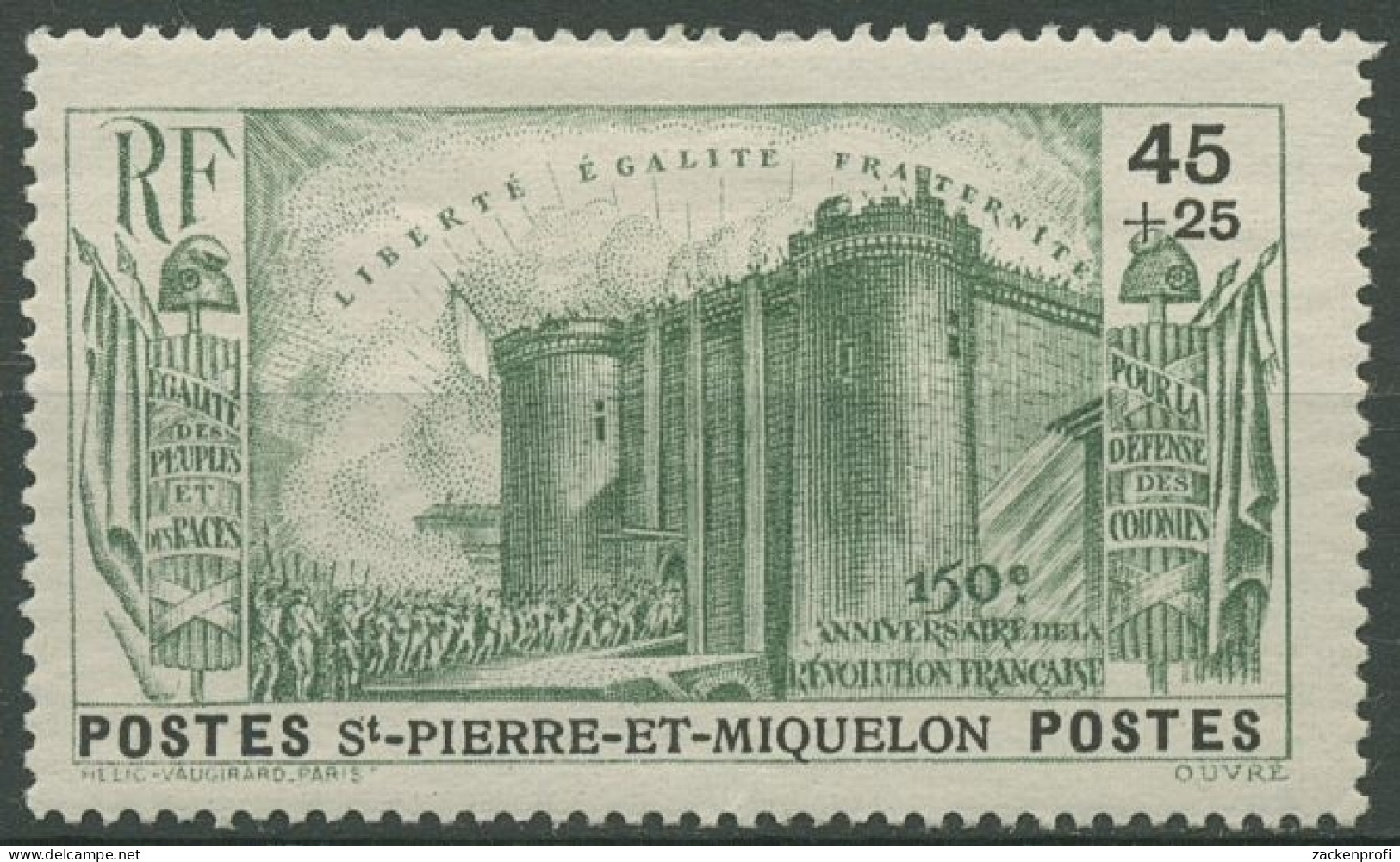 Saint-Pierre Et Miquelon 1939 Französische Revolution 194 Mit Falz - Neufs