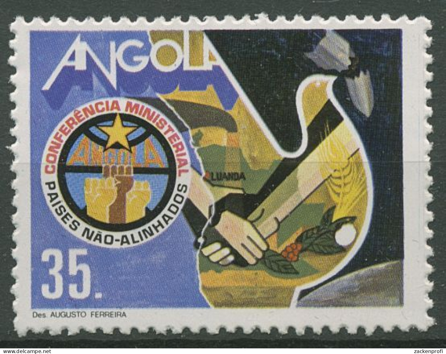 Angola 1985 Ministerkonferenz Der Blockfreien Staaten 728 Postfrisch - Angola