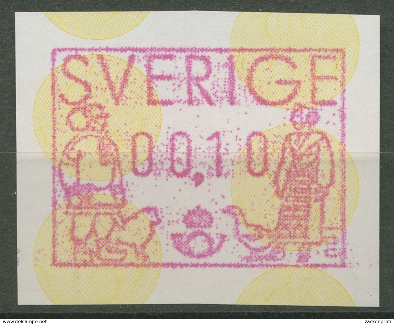 Schweden ATM 1991 Paar In Landestracht, Einzelwert ATM 1 Postfrisch - Machine Labels [ATM]