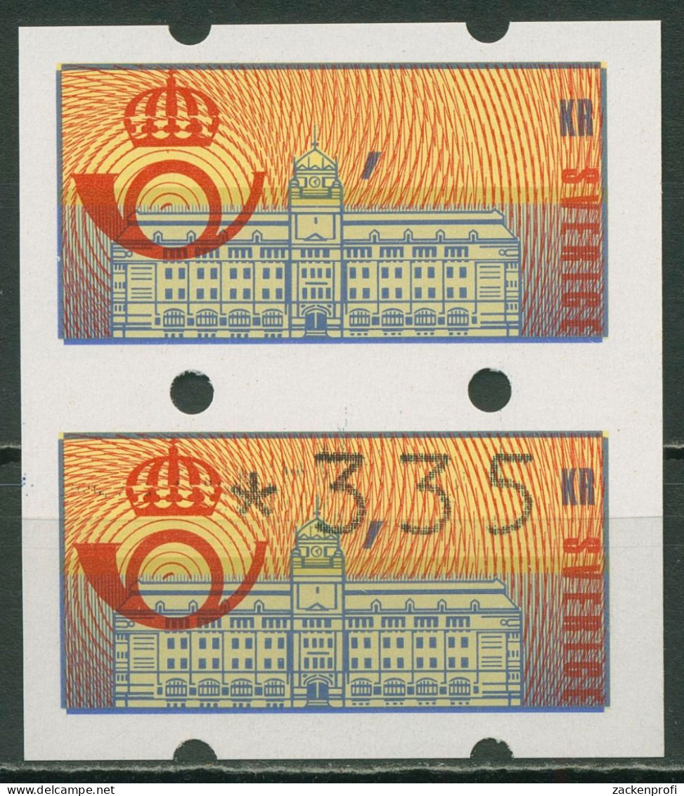 Schweden ATM 1992 Hauptpostamt Leerfeld + 3,35 ATM 2 H VIII Postfrisch - Machine Labels [ATM]