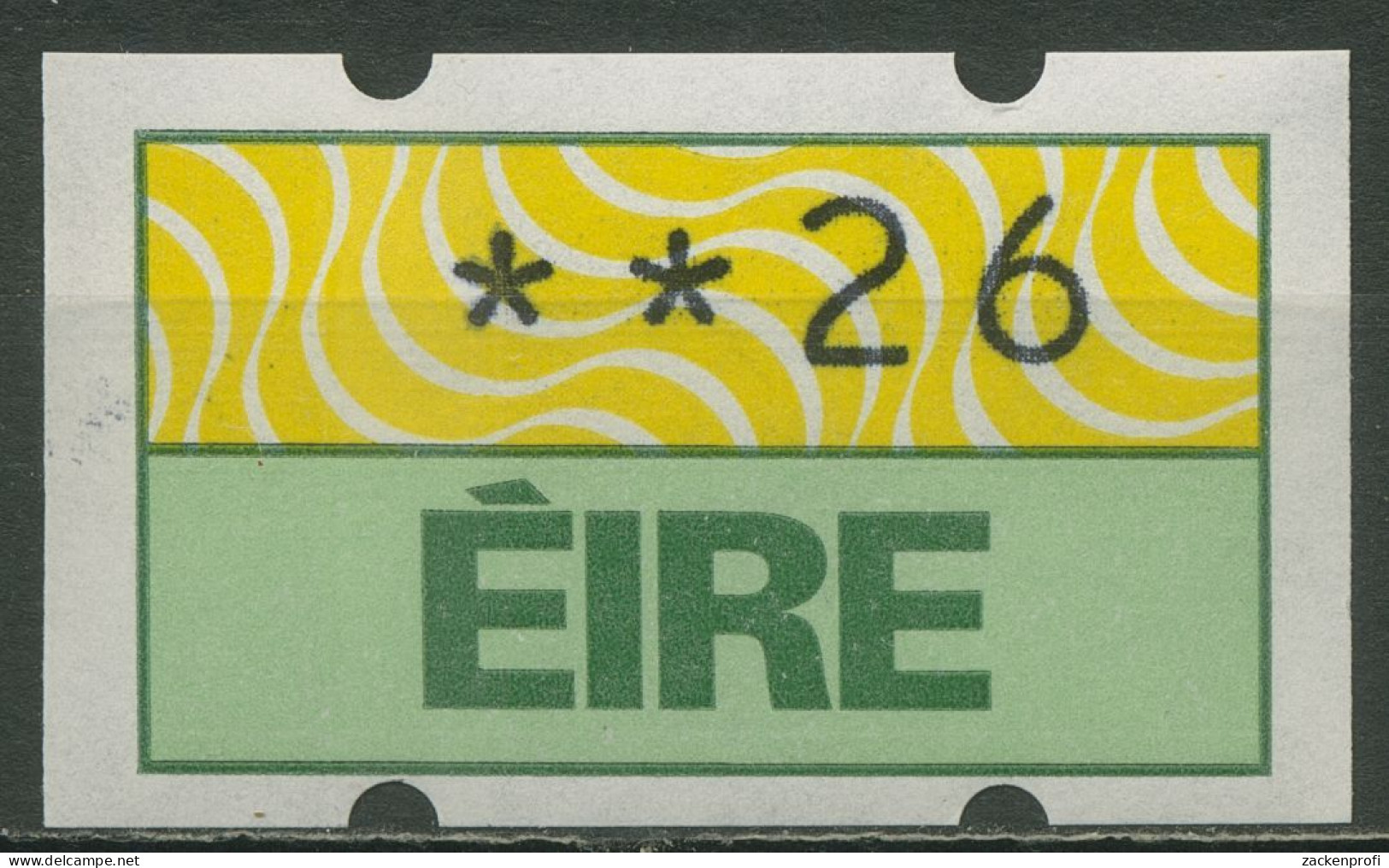 Irland Automatenmarken 1990 Freimarke Einzelwert ATM 2 Postfrisch - Franking Labels