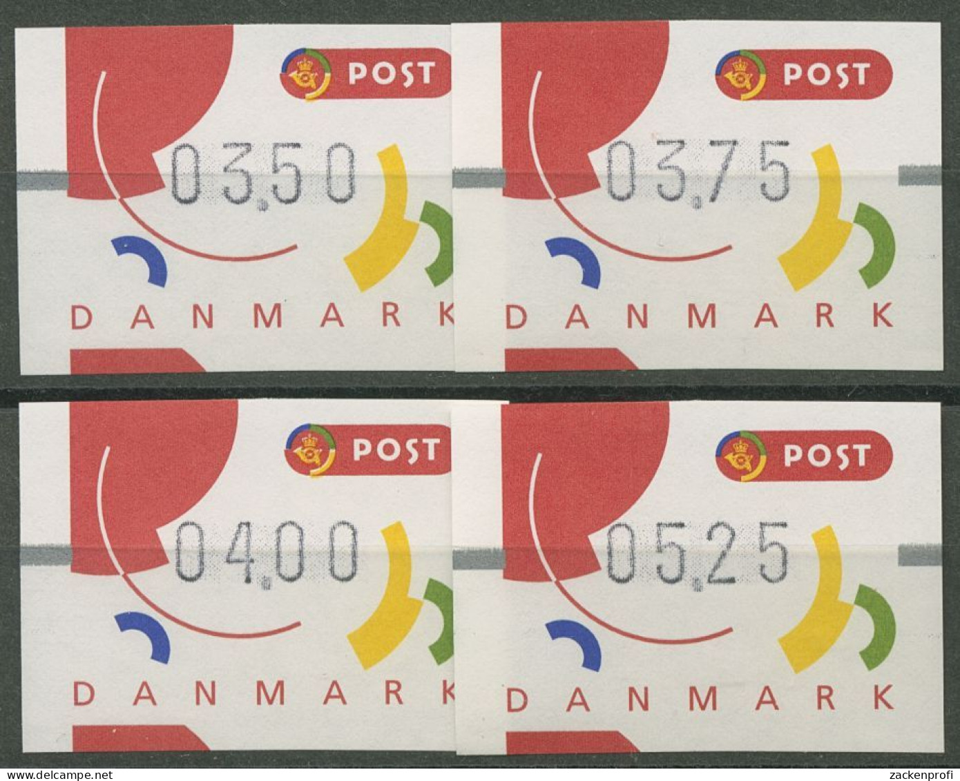 Dänemark ATM 1995 Segmente Portosatz ATM 2 S2 Postfrisch - Timbres De Distributeurs [ATM]