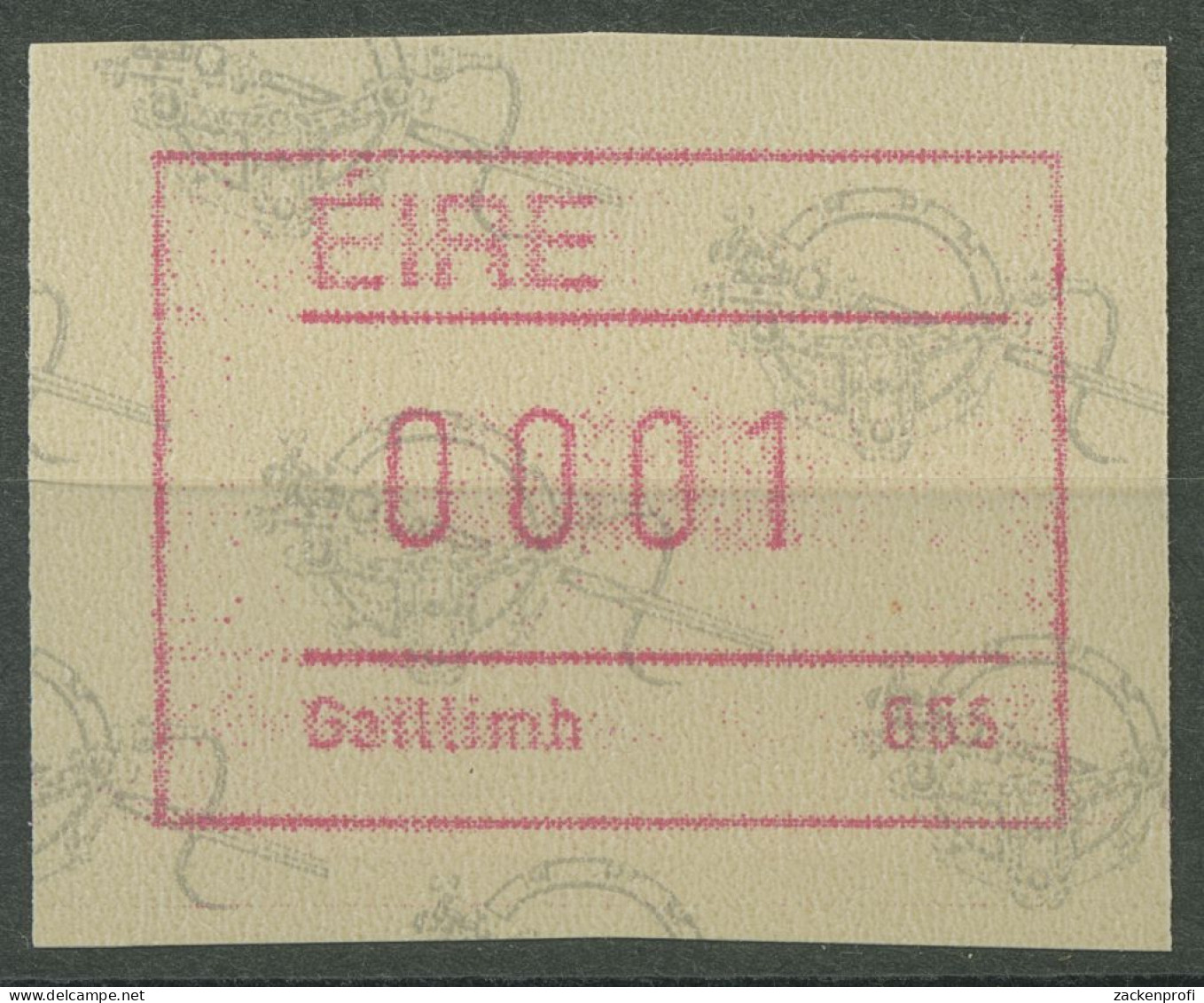 Irland Automatenmarken 1992 Einzelwert ATM 4 Postfrisch - Frankeervignetten (Frama)