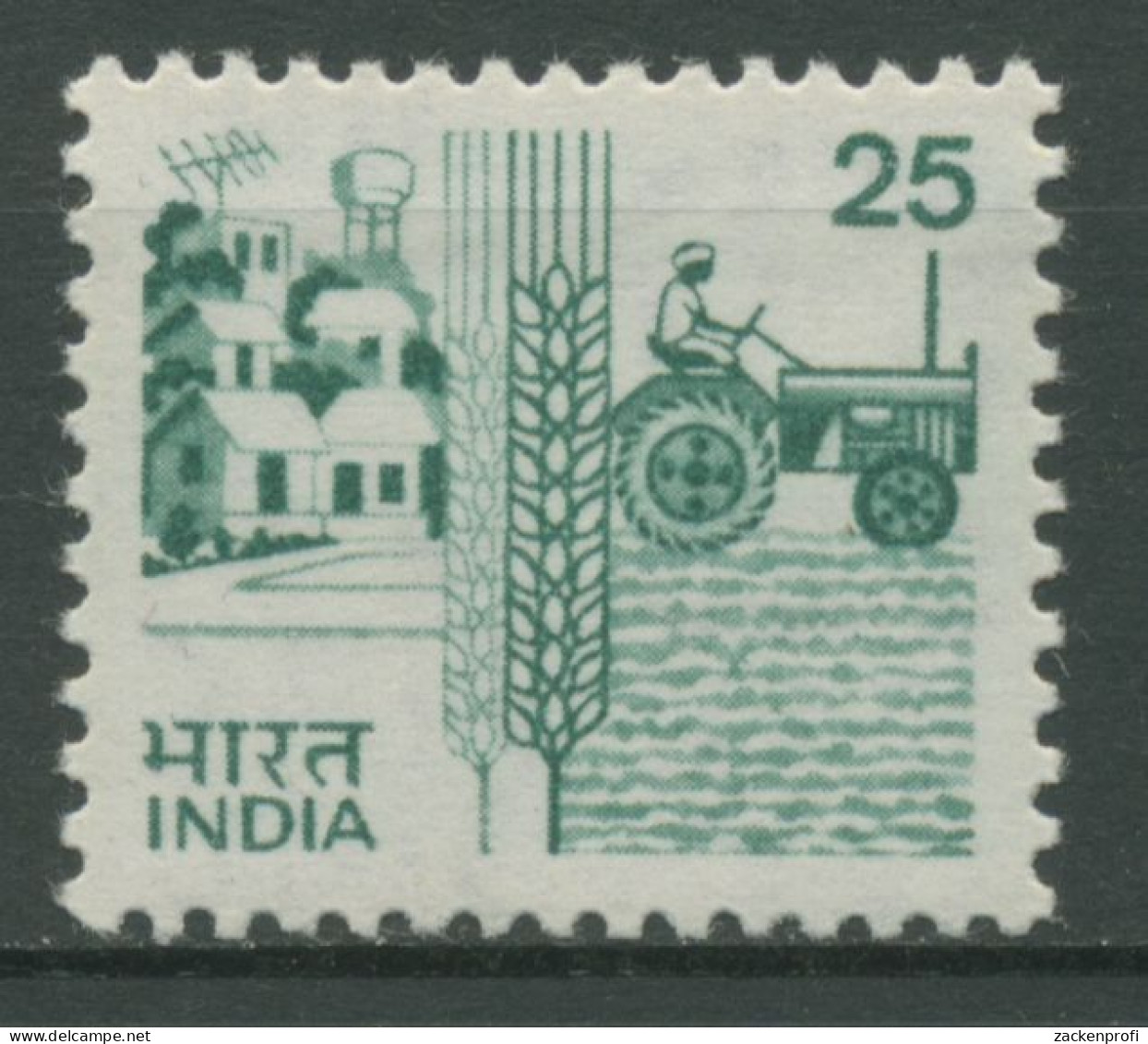 Indien 1985 Landwirtschaft Traktor Getreide 1028 Postfrisch - Ungebraucht