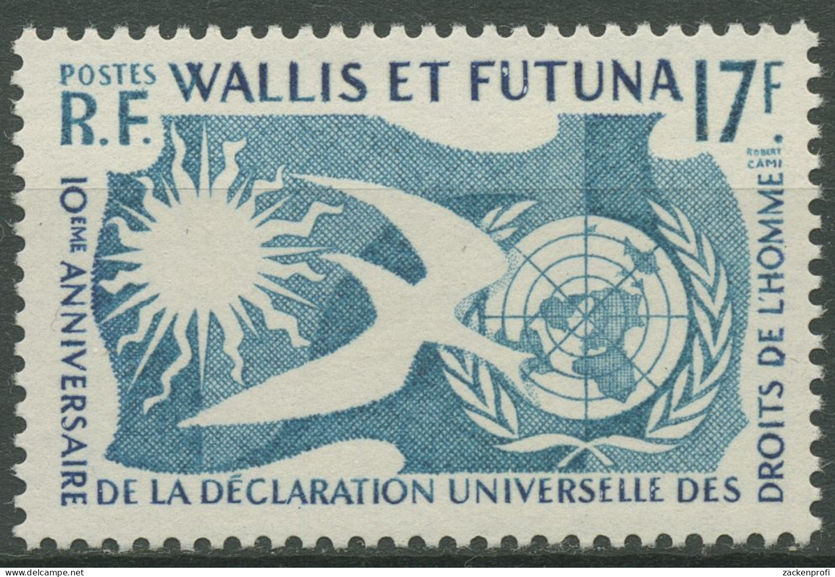 Wallis Und Futuna 1958 10 Jahre Allg. Erklärung D. Menschenrechte 189 Postfrisch - Nuovi