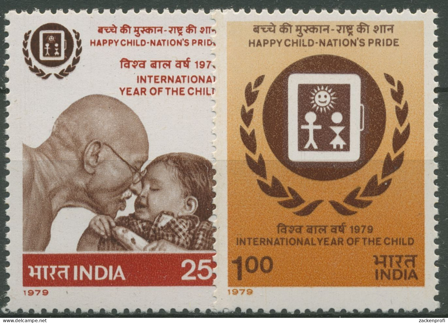 Indien 1979 Internationales Jahr Des Kindes 784/85 Postfrisch - Unused Stamps