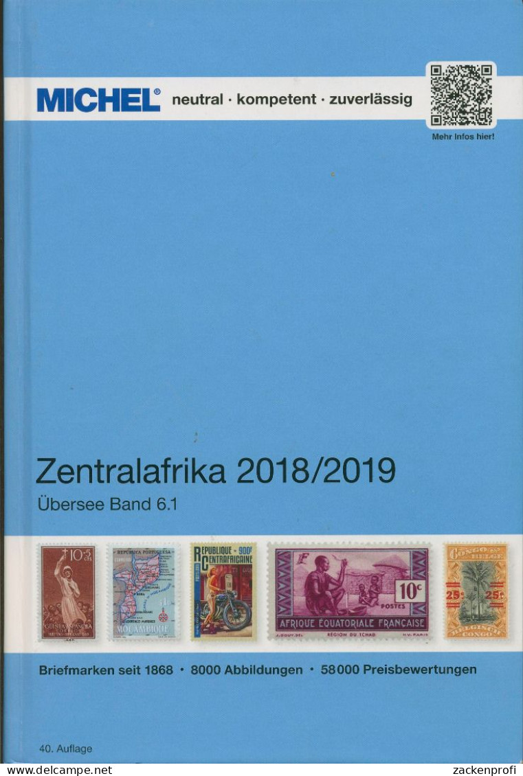 MICHEL Übersee Band 6.1: Zentralafrika 2018/19, 40. Aufl., Gebraucht (Z3112) - Andere & Zonder Classificatie