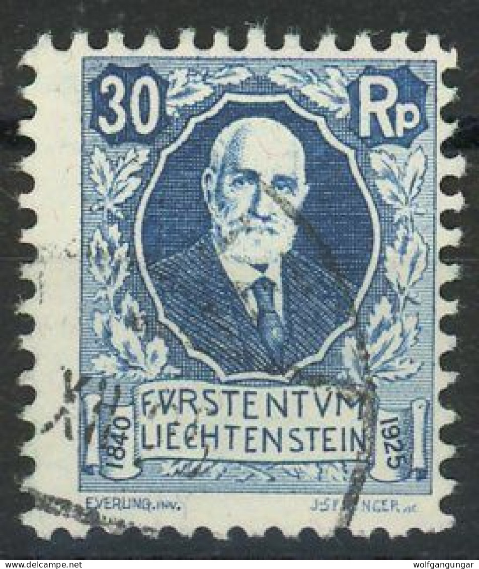Liechtenstein 1925 Michel Nummer 74 Gestempelt - Gebraucht