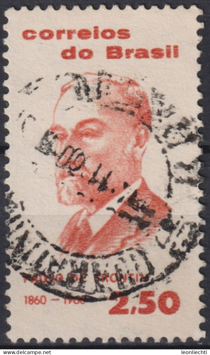 1960 Brasilien ° Mi:BR 989, Sn:BR 910, Yt:BR 695, Paulo De Frontin (1860-1933), Engineer - Used Stamps