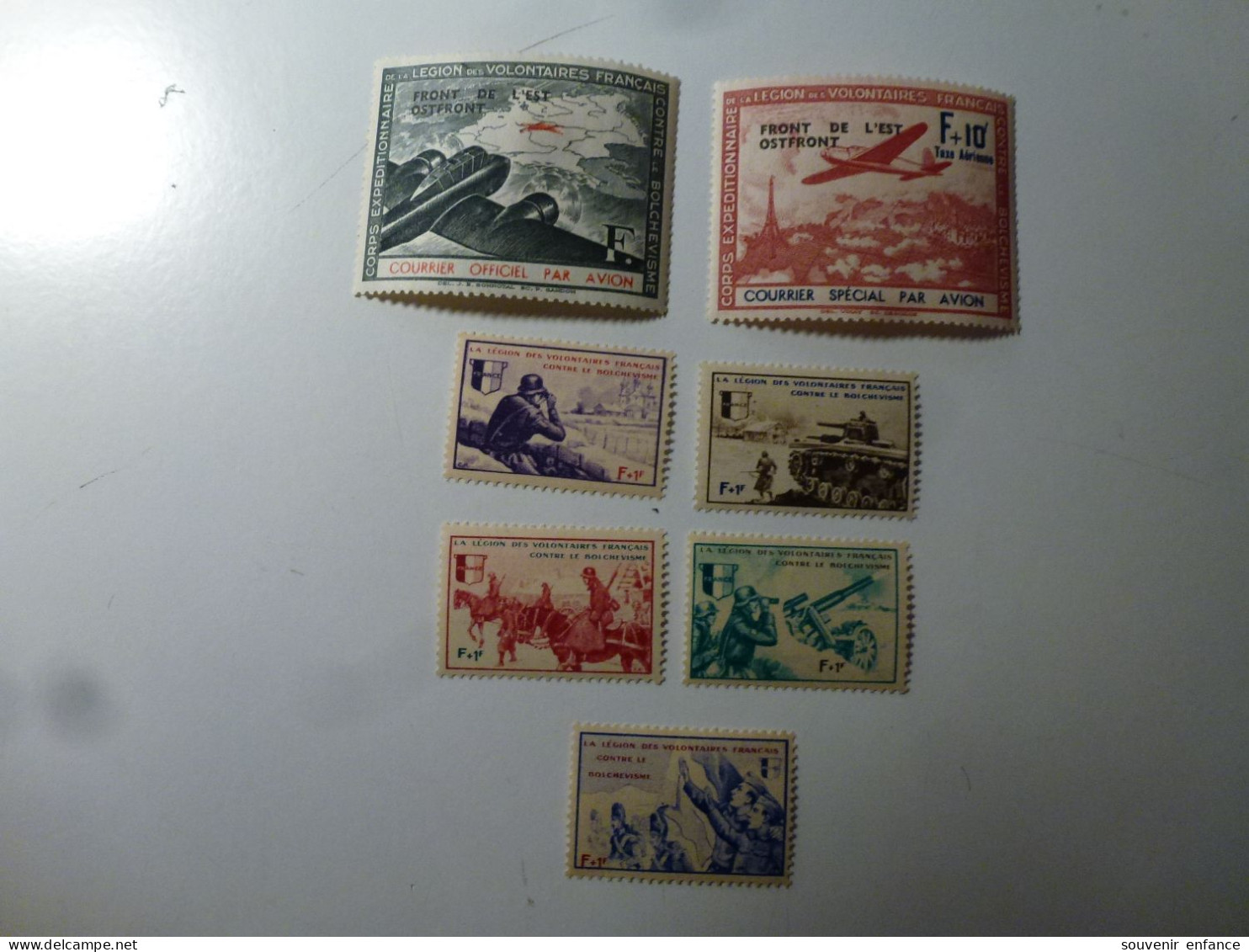 Lot De Timbres Neufs Sans Charnière Légion Des Volontaires Français 1945 - War Stamps