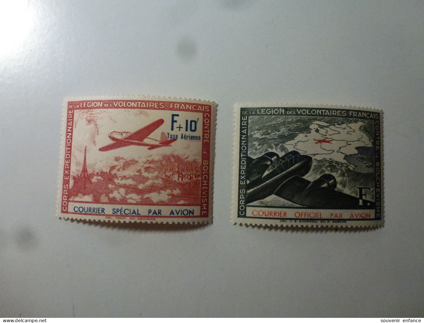 Lot De Timbres Neufs Sans Charnière Légion Des Volontaires Français 1945 - Guerre (timbres De)