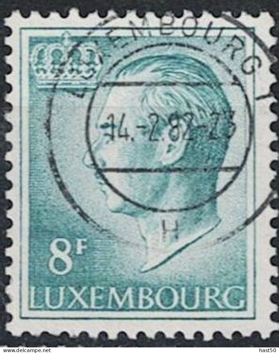 Luxemburg - Großherzog Jean "Typ Büste" (MiNr: 831z) 1982 - Gest Used Obl - Gebraucht