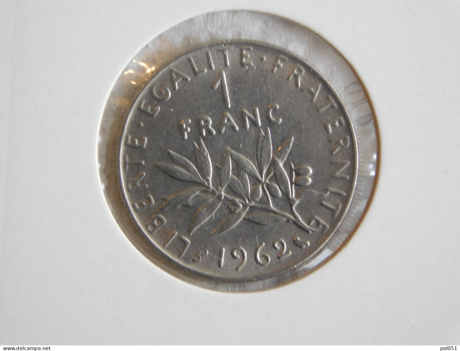 France 1 Franc 1962 SEMEUSE, NICKEL (712) - 1 Franc