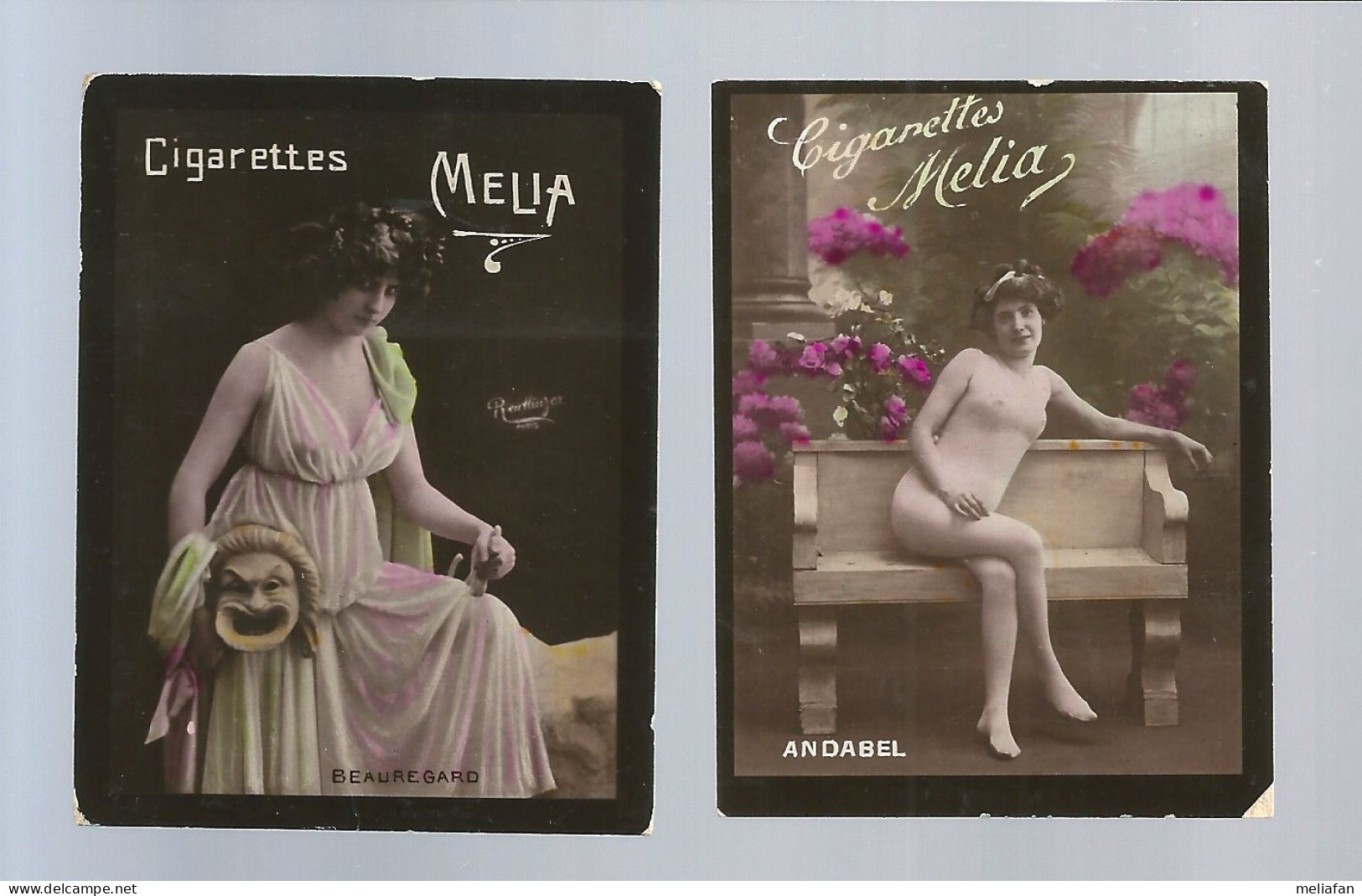 W144 - CARTES CIGARETTES MELIA ALGER - TIRAGE C1 - Melia