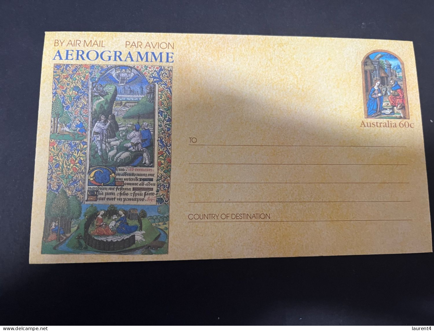 7-3-2024 (2 Y 24) Australia -  60 Cent Christmas Aerogramme - Aerogramme