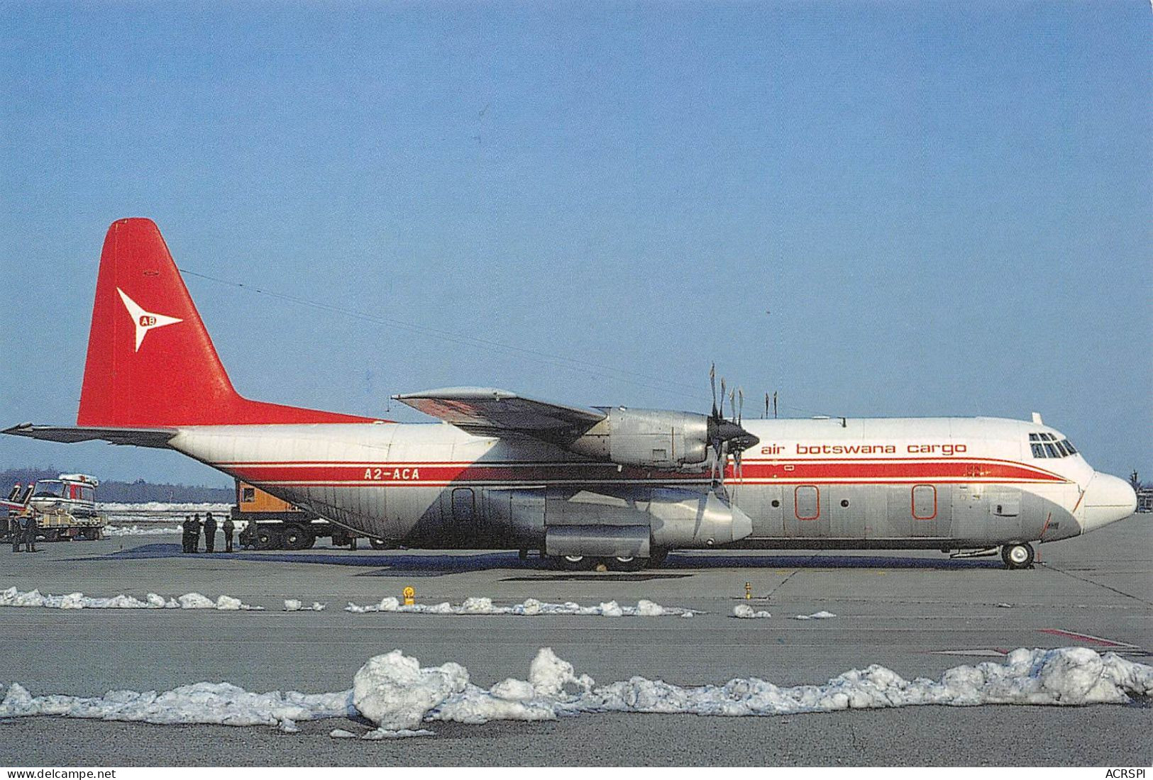 BOTSWANA Air Botswana Cargo HERCULES L.382 G A2-ACA C/n 35C-4701 Johannesburg 1982 (2 Scans) N°37 \MP7111 - Botswana