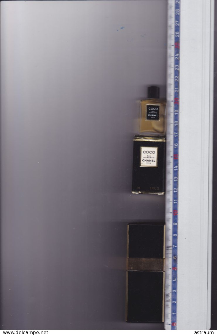 Ensemble Flacon Vaporisateur Rechargeable Vide 7,5ml + Miniature Ancienne Pleine EDT 4ml - Chanel - Coco - - Miniatures Womens' Fragrances (in Box)