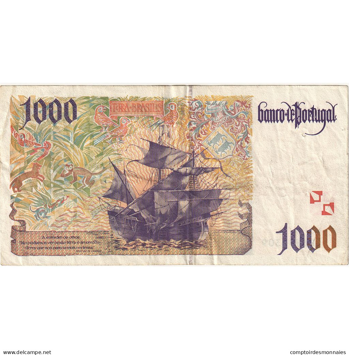 Billet, Portugal, 1000 Escudos, 1998, 1998-03-12, KM:188c, TTB+ - Portogallo