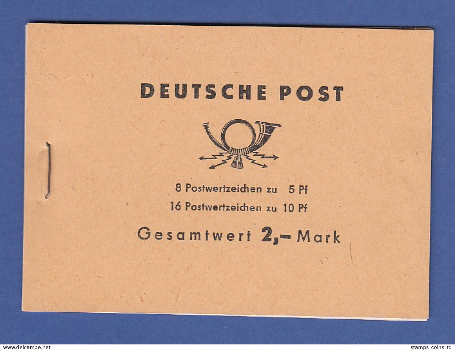 DDR Ulbricht Markenheftchen Mi.-Nr. MH 4c 3b **  - Carnets