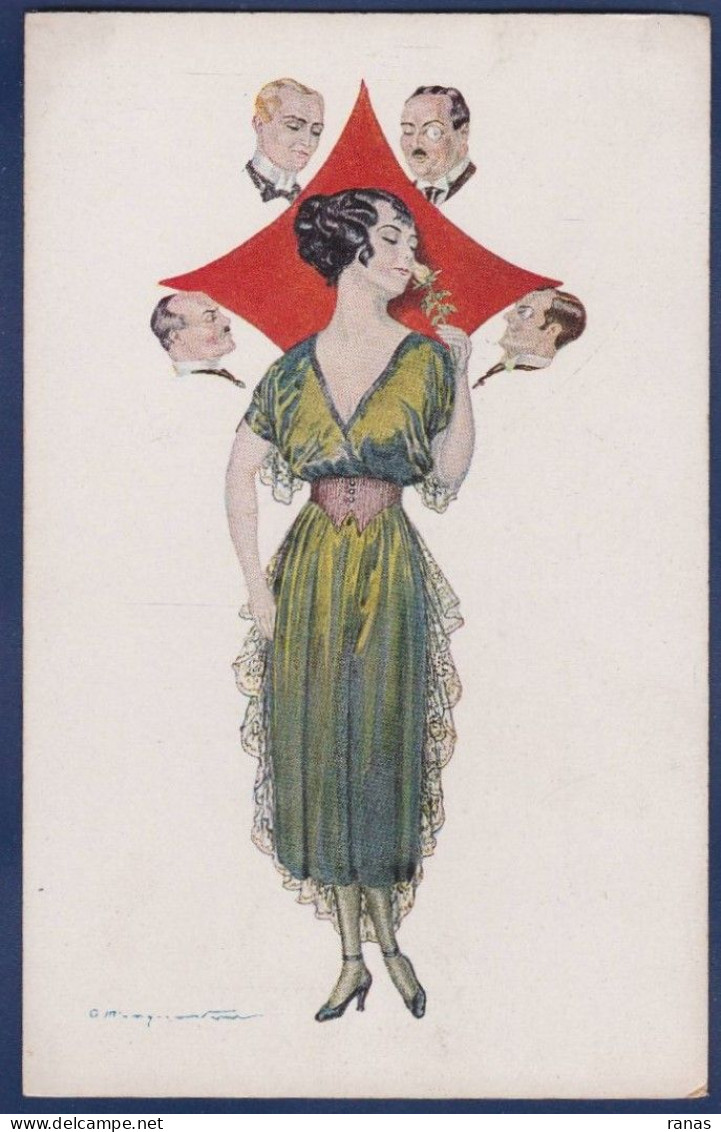 CPA Jeu De Cartes Carte à Jouer Non Circulé Femme Woman Art Nouveau Surréalisme - Playing Cards