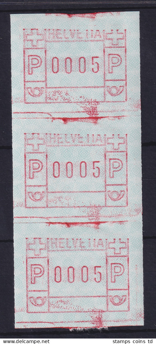 Schweiz FRAMA-ATM Mi-Nr. 3.3b Zusammenhängender 3er-Streifen ** - Automatic Stamps