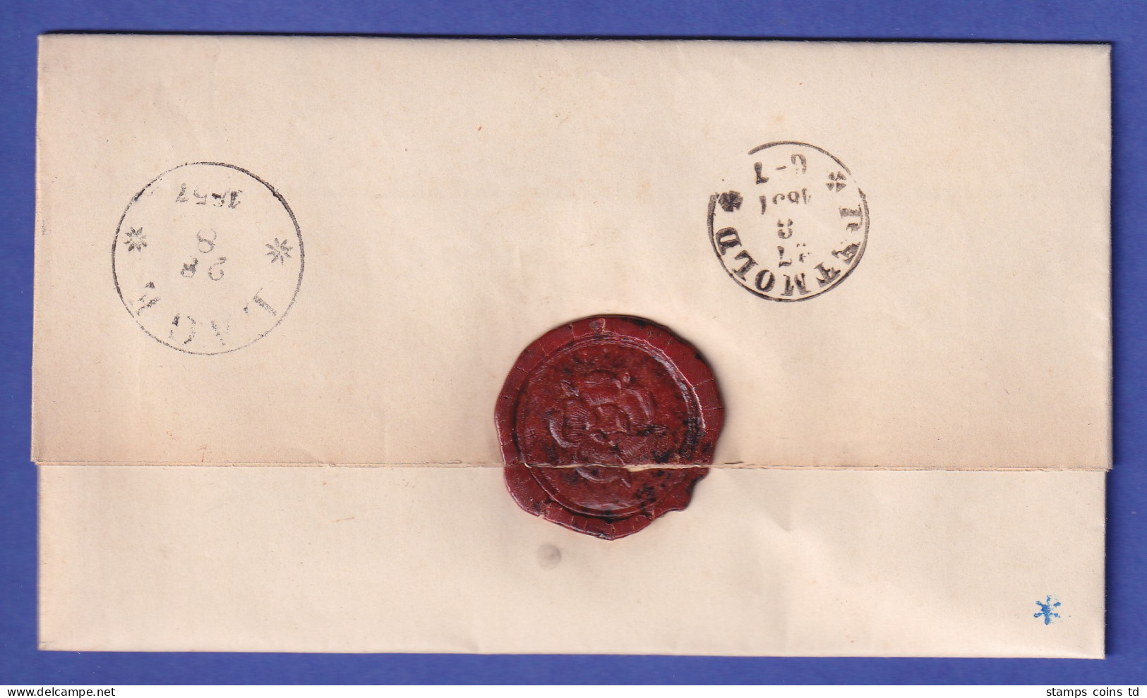 Preußen 1857 Brief Mit Schwarzem Einkreisstempel BLOMBERG - Other & Unclassified