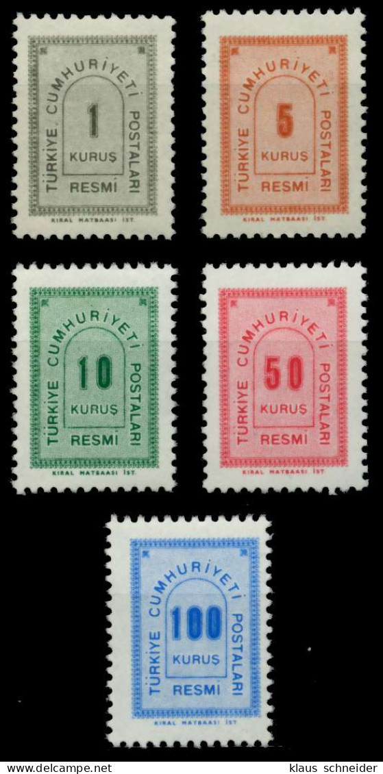 TÜRKEI DIENST Nr 85-89 Postfrisch X92E40E - Official Stamps