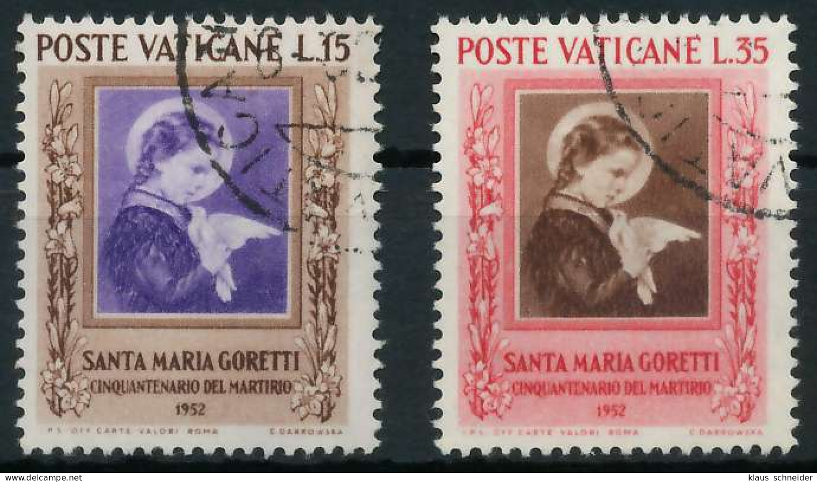 VATIKAN 1953 Nr 190-191 Gestempelt X404B5A - Used Stamps