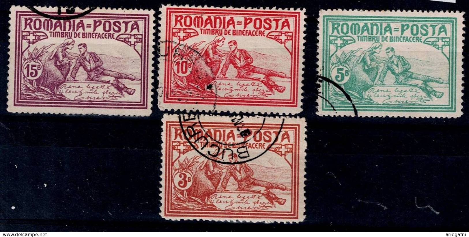 ROMANIA 1906 WELFARE MI No 169-72 USED VF!! - Usado