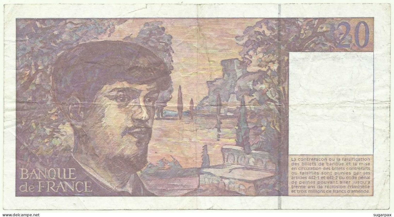 FRANCE - 20 Francs - 1997 - P 151.i - Série R. 054 -" Claude Debussy "- Sign. D. Bruneel, J. Bonnardin, Y. Barroux - 20 F 1980-1997 ''Debussy''