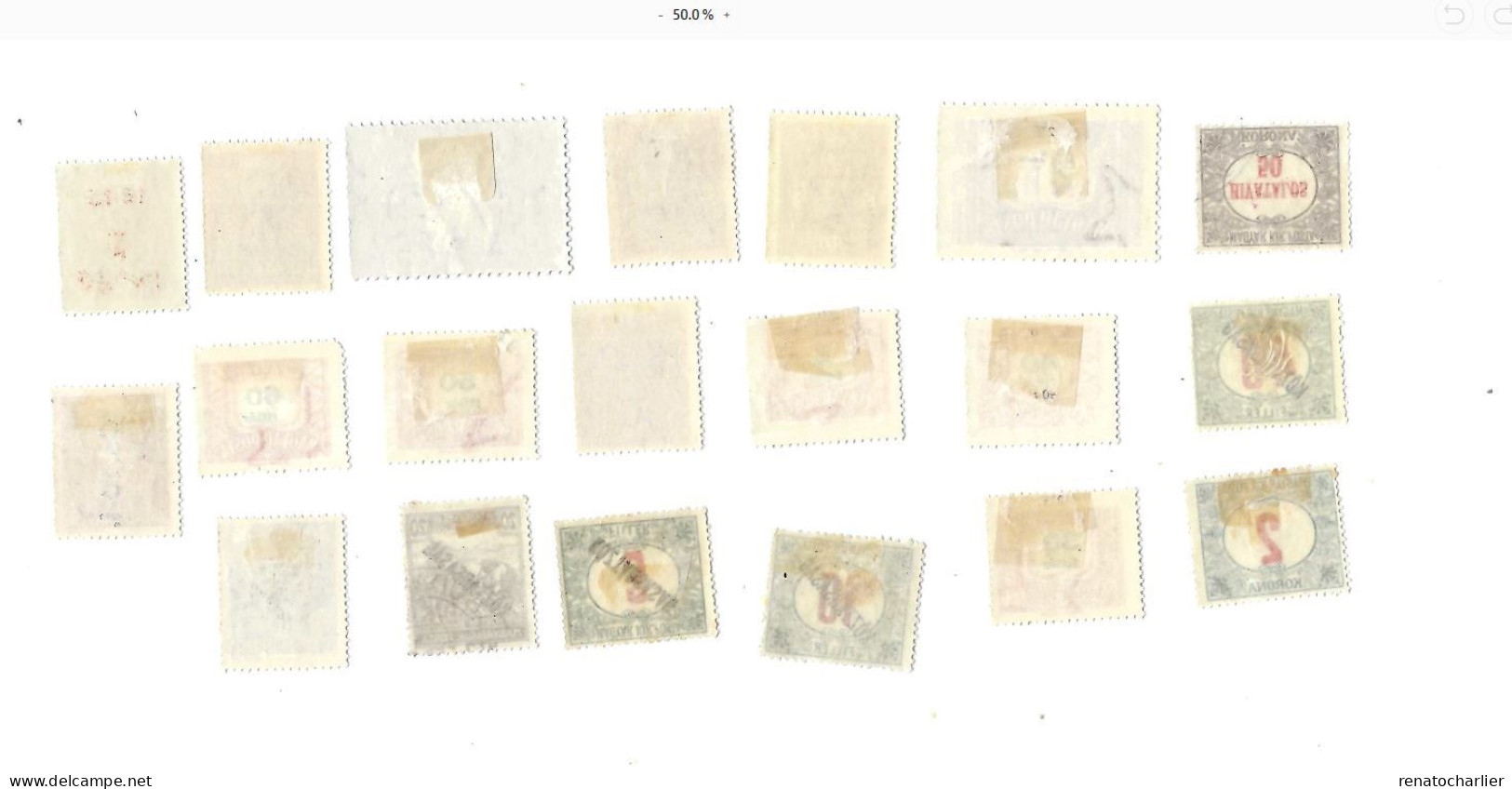 Collection De 40 Timbres MH,Neuf Avec Charnière.anciens. - Collections