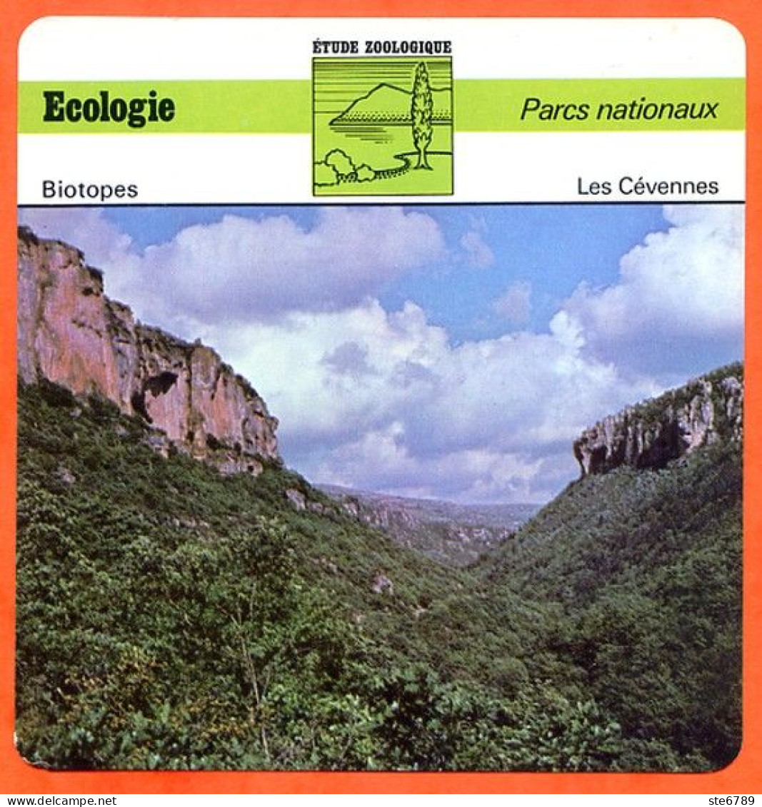 Fiche Ecologie Les Cévennes Parc Nationaux Etude Zoologique Biotopes - Géographie