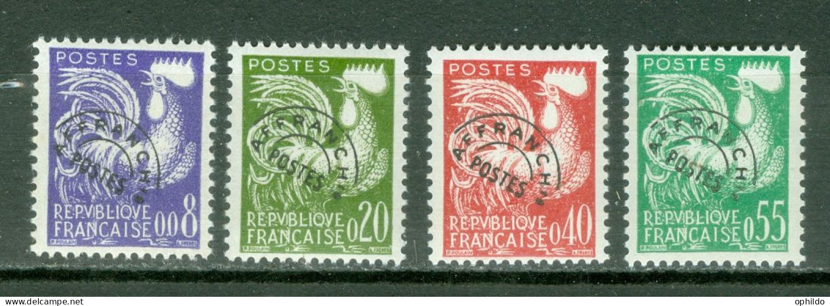 France  Preo  119/122  *  TB   Toute Petite Trace Charniere Quasi * *    - 1953-1960