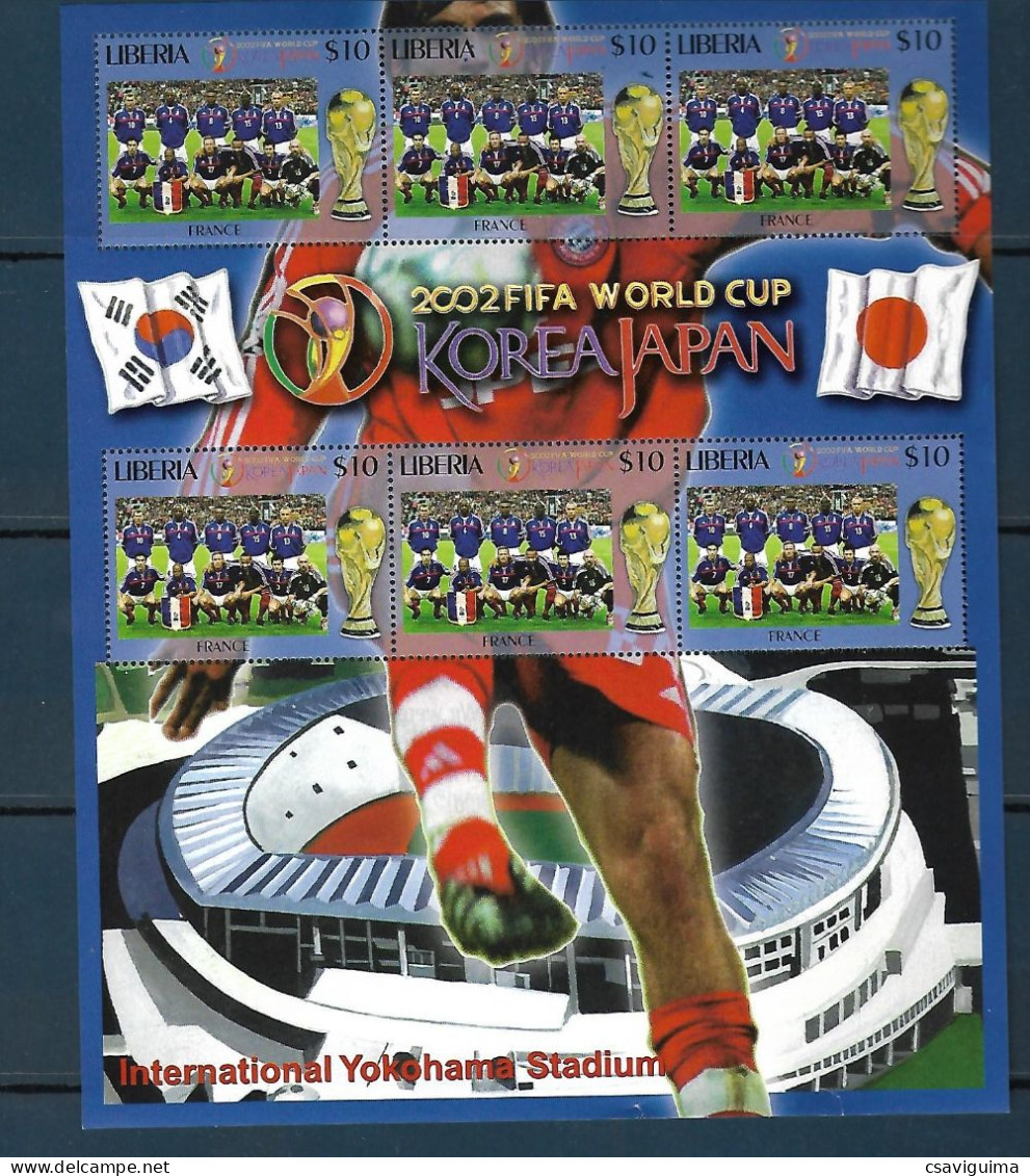 Liberia - 2002 - World Dcup: South Korea / Japan, France Tean - Mi 4584 - 2002 – Südkorea / Japan