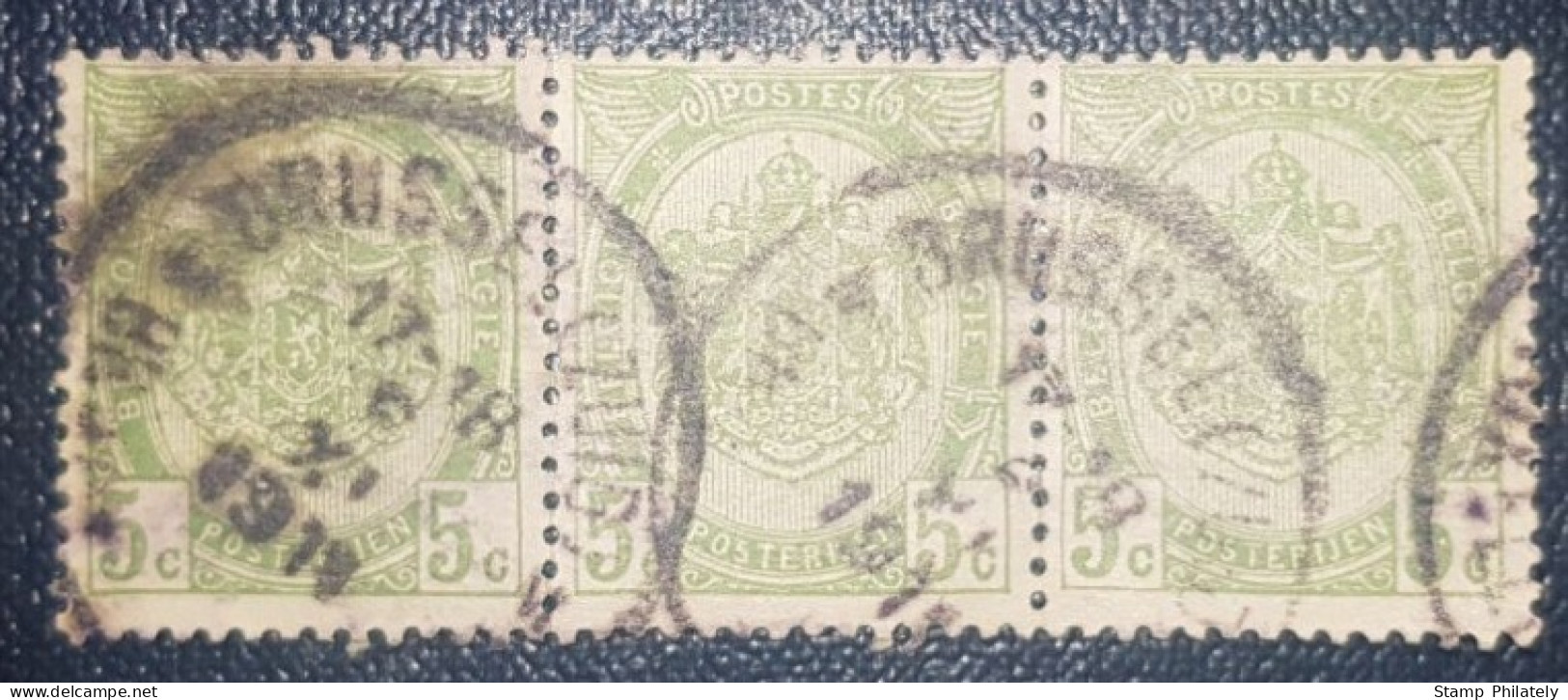 Belgium 5C Used Classic Postmarks Stamps - Altri & Non Classificati