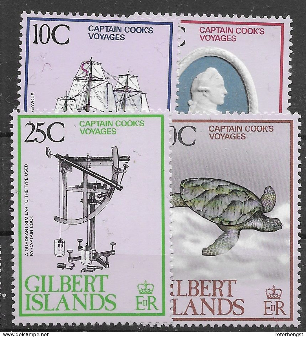 Gilbert & Ellice Islands Mnh ** 1979 3,5 Euros Turtle Tortue Cook - Isole Gilbert Ed Ellice (...-1979)