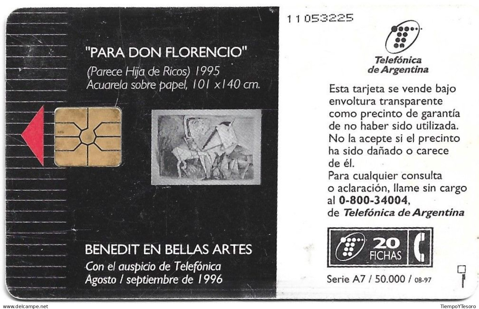 Phonecard - Argentina, Benedit Museum, N°1109 - Sammlungen