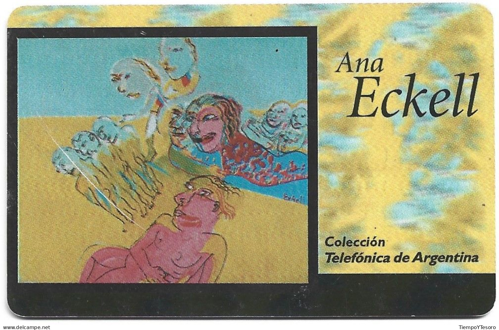 Phonecard - Argentina, Ana Eckell Painting, N°1124 - Collections