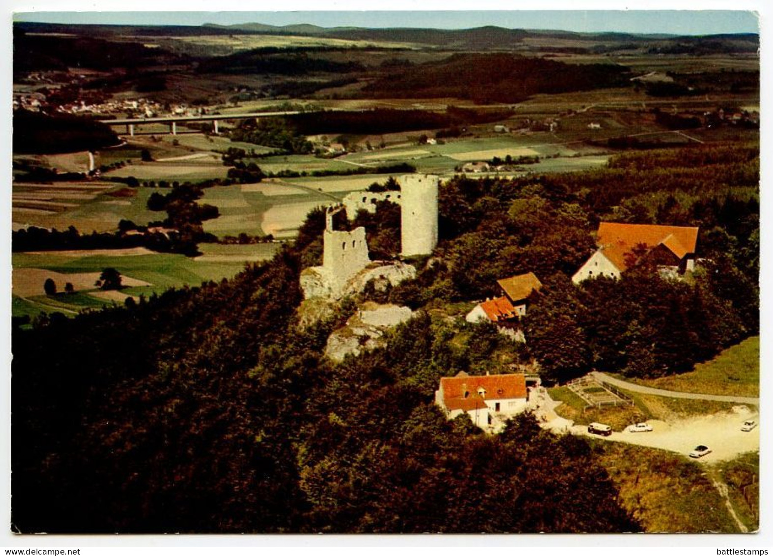 Germany 1990 Postcard Neumarkt (Opf.) - Castle Ruins; Slogan Cancel - Neumarkt I. D. Oberpfalz