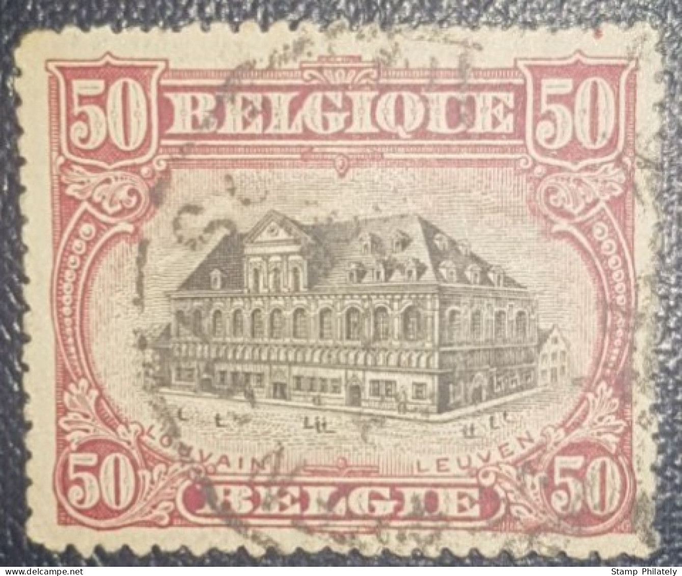 Belgium 50C Used Daily Stamp 1915 Classic - Other & Unclassified
